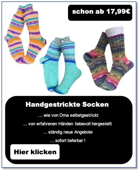 Handgestrickte Socken