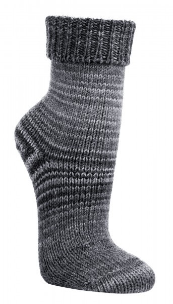 Wollsocken "wie handgemacht" - Skandinavien-Style, Größe 39-42, Grau
