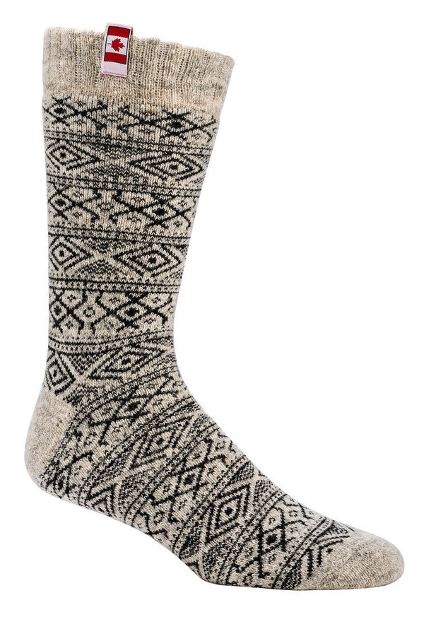 "Canadian Socks" THERMO-Wollsocken, Gr. 35-38, Schwarz