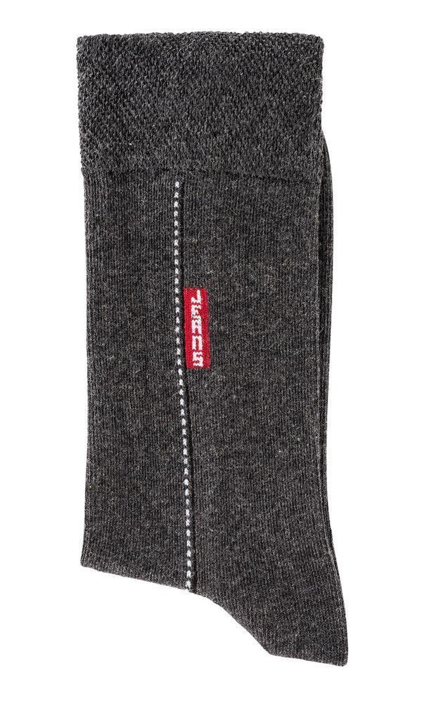 Herrensocken Motiv-Socken, Größe 39-42, Grau