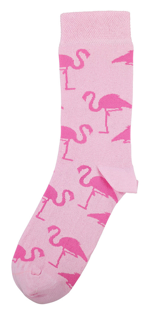 Motivsocken "Flamingo", Größe 35-38, Rosa