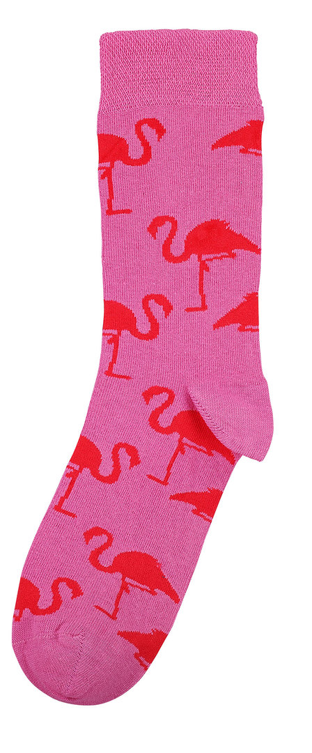 Motivsocken "Flamingo", Größe 35-38, Pink