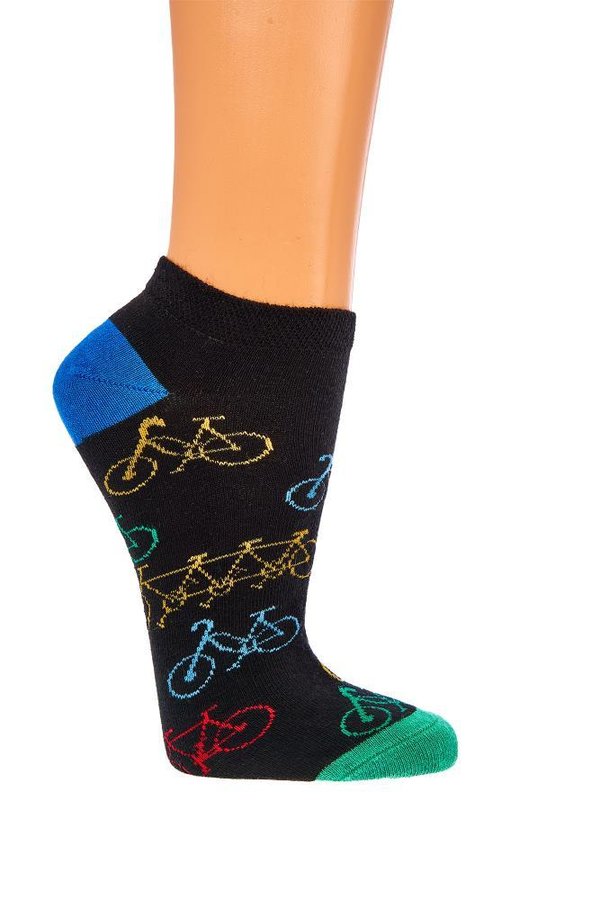 2er Pack Socks4Fun Sneaker "Fahrrad", Größe 36-41