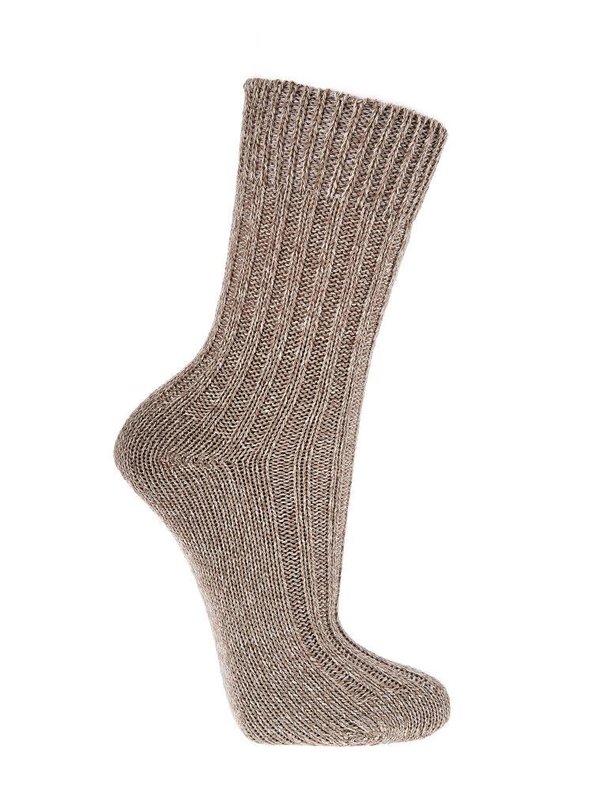 Dicke 100%-Baumwolle Socken, Größe 35,38, Natur