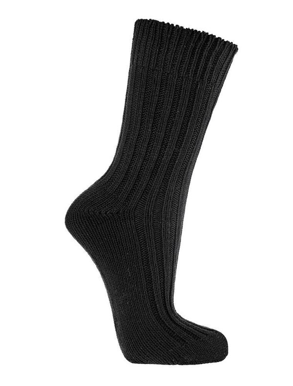 Dicke 100%-Baumwolle Socken, Größe 35,38, Schwarz
