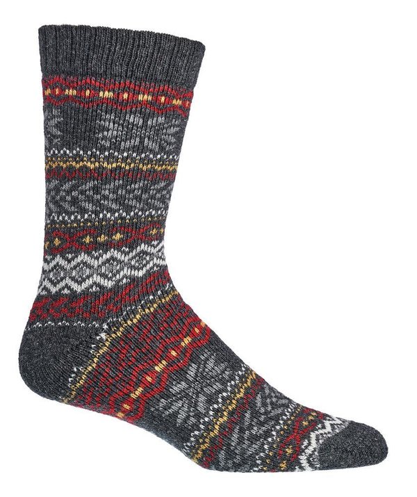 Hygge Socken mit Wolle, Gr. 35-38, Grau