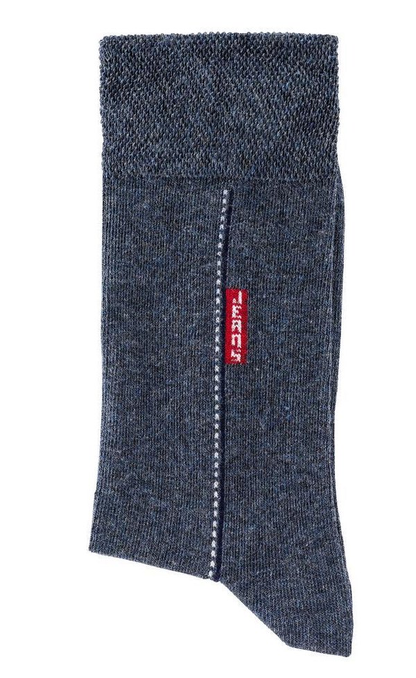 Herrensocken Motiv-Socken, Größe 43-46, Rauchblau