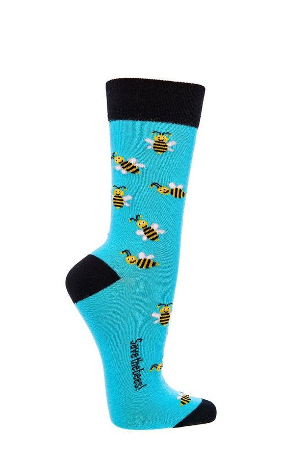 2er Pack Socks4Fun "Rettet die Bienen", Größe 42-47