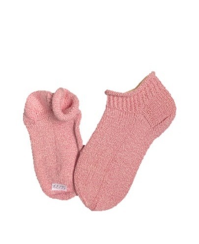 Handgestrickte Socken, Sneaker, Gr. 36/37, Rosa
