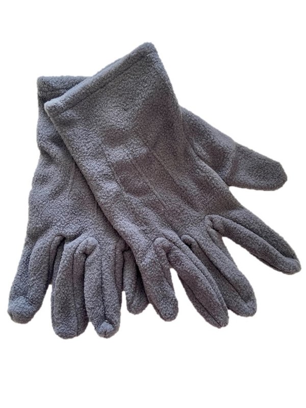 Fleece-Handschuhe, unisex, Gr. S, Grau