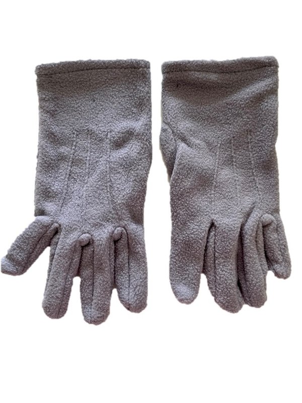 Fleece-Handschuhe, unisex, Gr. M, Hellgrau
