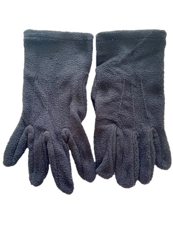 Fleece-Handschuhe, unisex, Gr. XL, Schwarz