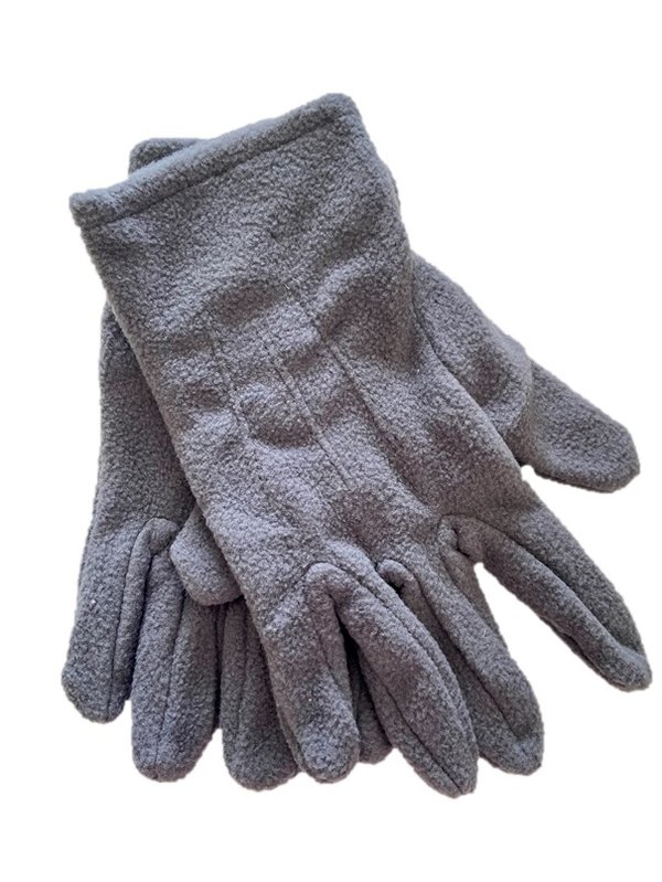 Fleece-Handschuhe, unisex, Gr. XL, Grau