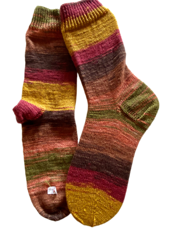 Handgestrickte Socken mit YAK, Gr. 45/46