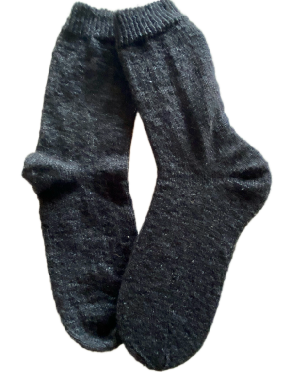 Handgestrickte Socken mit ALPAKA, Gr. 46/47