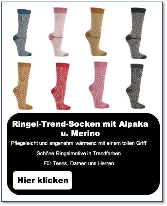 Alpaka Ringel Socken